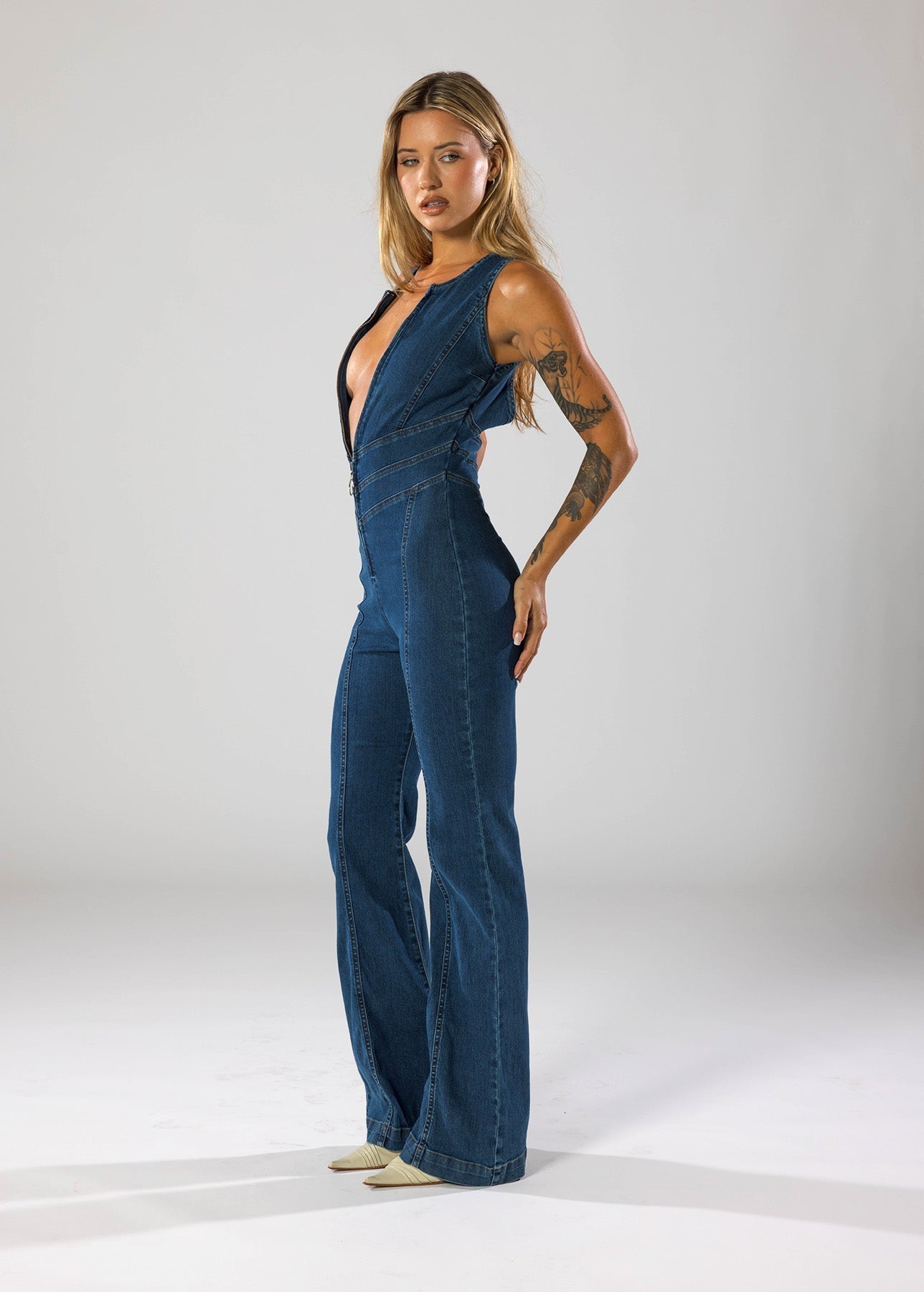 SARAH - DENIM JUMPSUIT