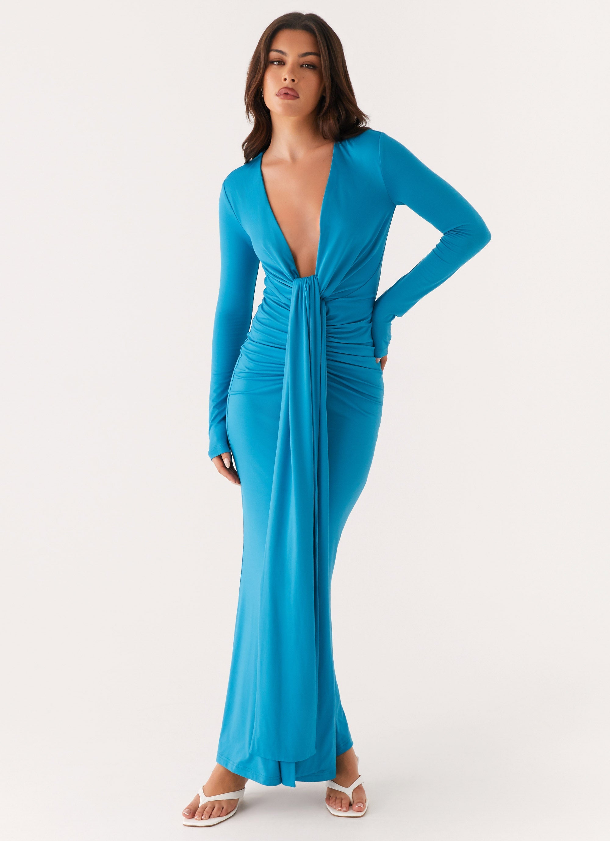 MIESHA - LONG SLEEVE MAXI DRESS