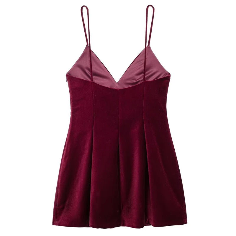 AURORA - MINI VELVET DRESS