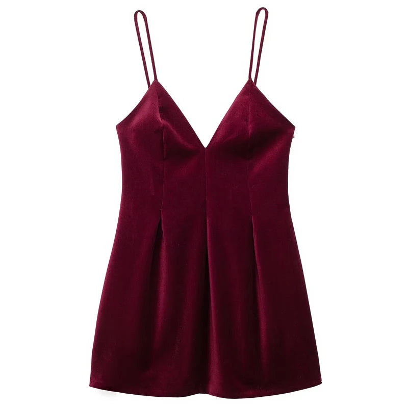 AURORA - MINI VELVET DRESS