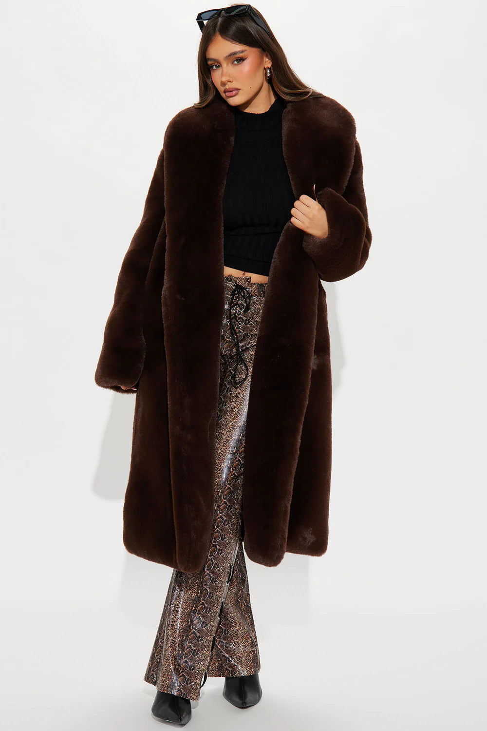 KELSEY - LONG FUR COAT